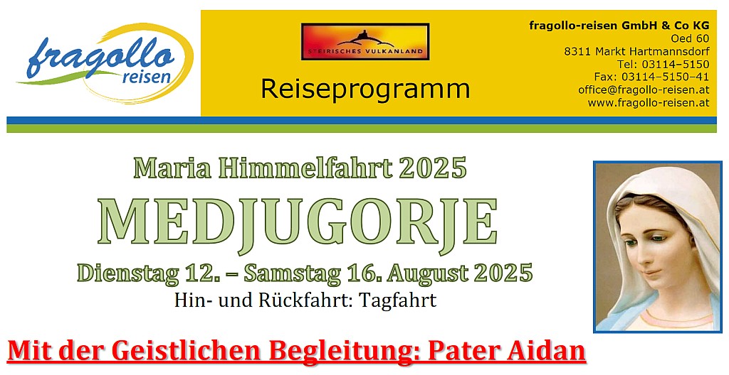 Medjugorje Maria Himmelfahrt mit Pater Aidan
