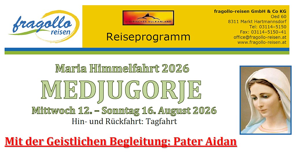 Medjugorje Maria Himmelfahrt mit Pater Aidan